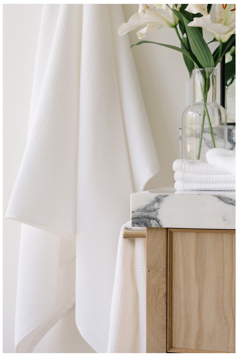 Waffle Bath Sheet, Alternate, color, WHITE