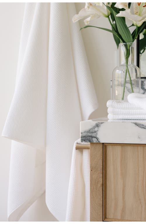 Cozy Earth Waffle Bath Sheet In White