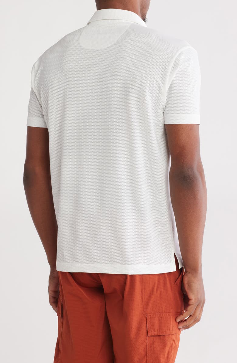 Vintage 1946 Metal Vent Jacquard Performance Golf Polo, Alternate, color, White