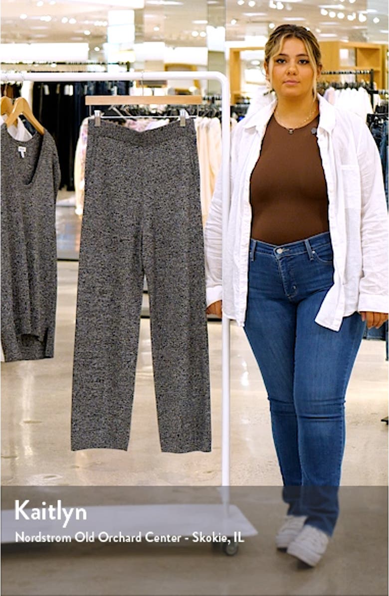 Marled Knit Pull-On Pants, sales video thumbnail