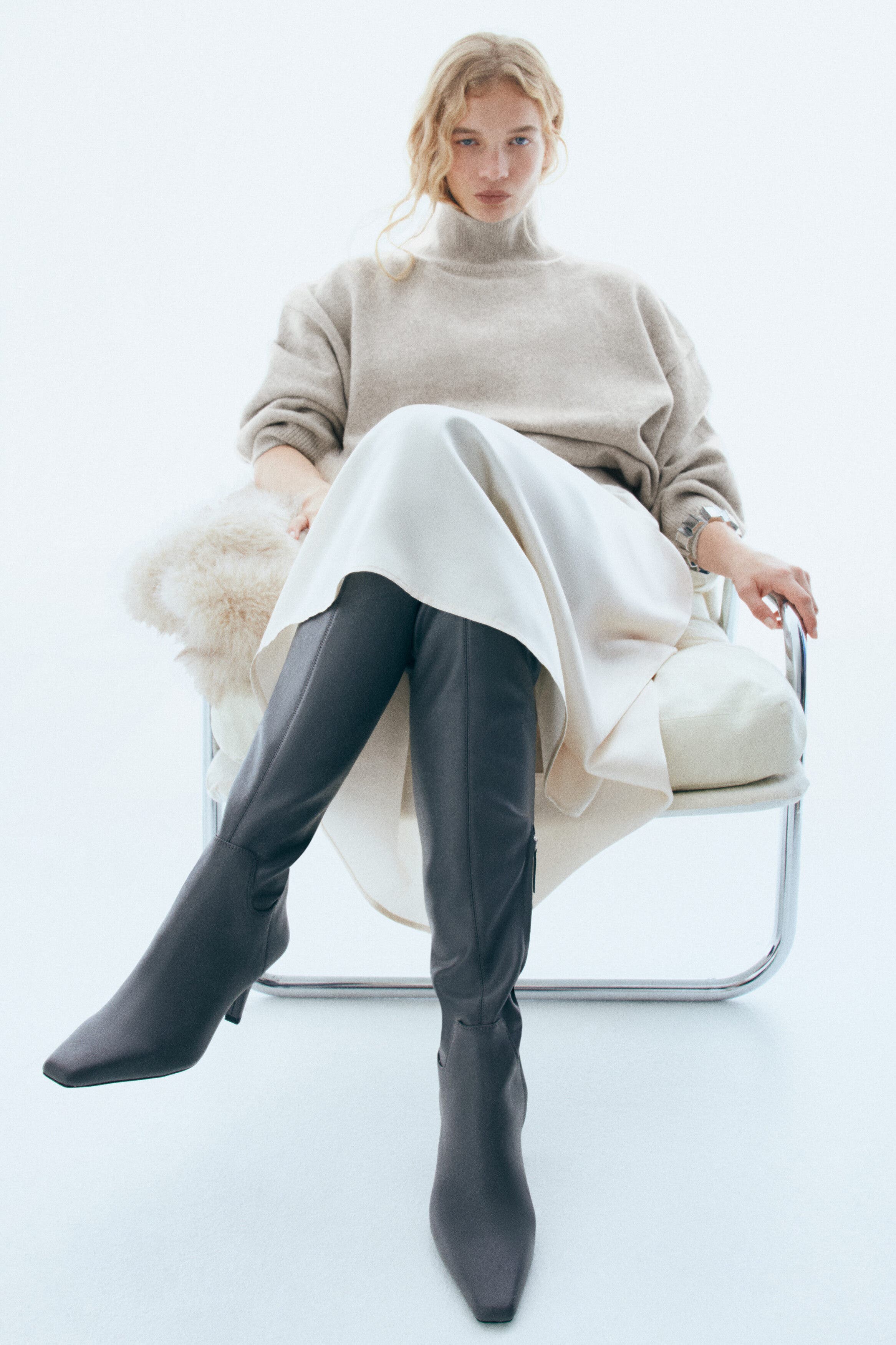 Oversized Turtleneck Jumper - image 4