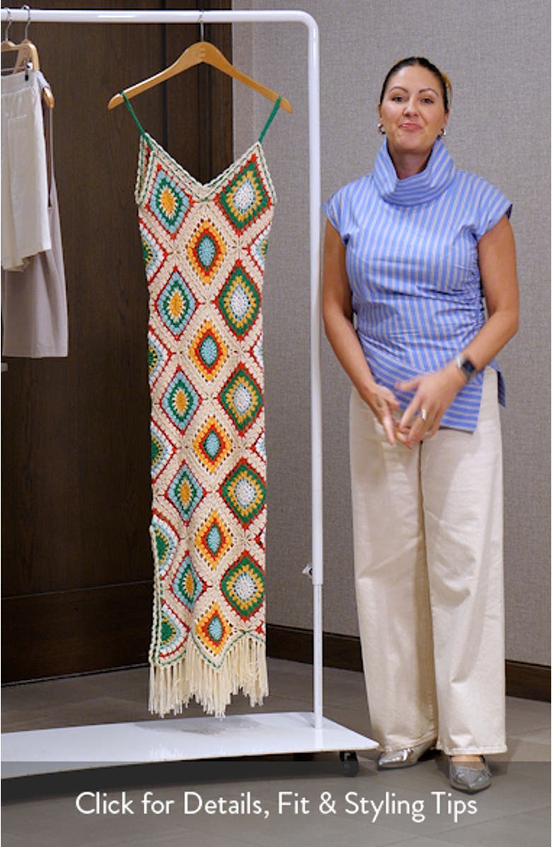 Crochet Maxi Cover-Up Dress, sales video thumbnail