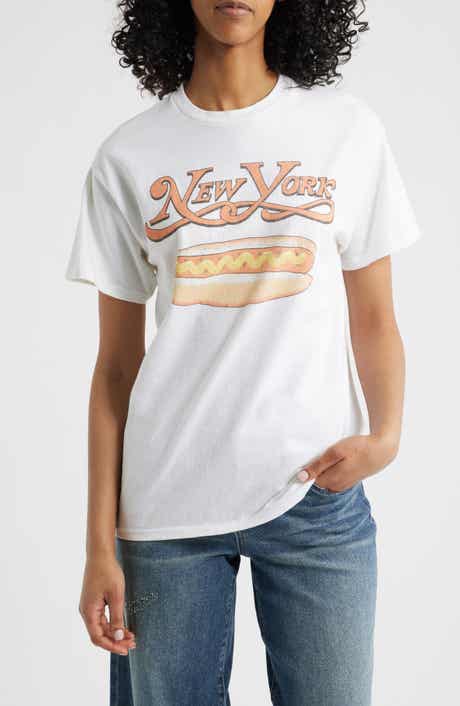 Junk Food New York Hot Dog Cotton Graphic T-Shirt