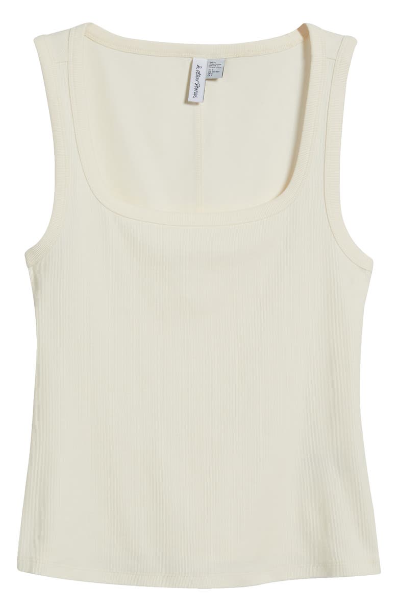 & Other Stories Rib Tank, Alternate, color, White Dusty Light
