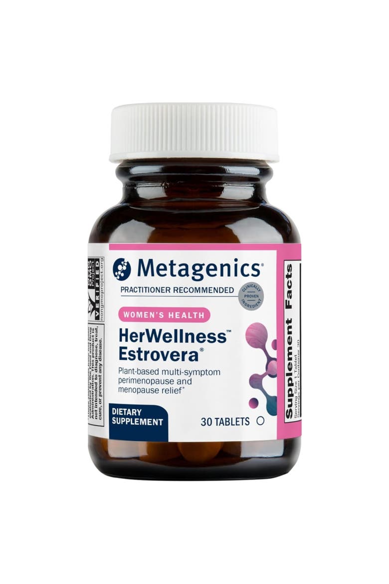 HerWellness Estrovera Hormone-Free Menopause Relief Supplement 30 Tablets, Main, color, None