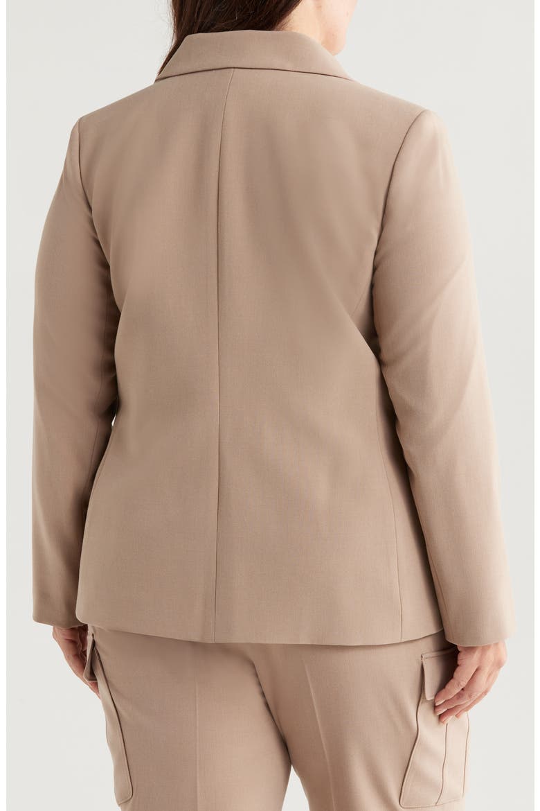 Tailored Two-Button Blazer, Alternate, color, LATTE