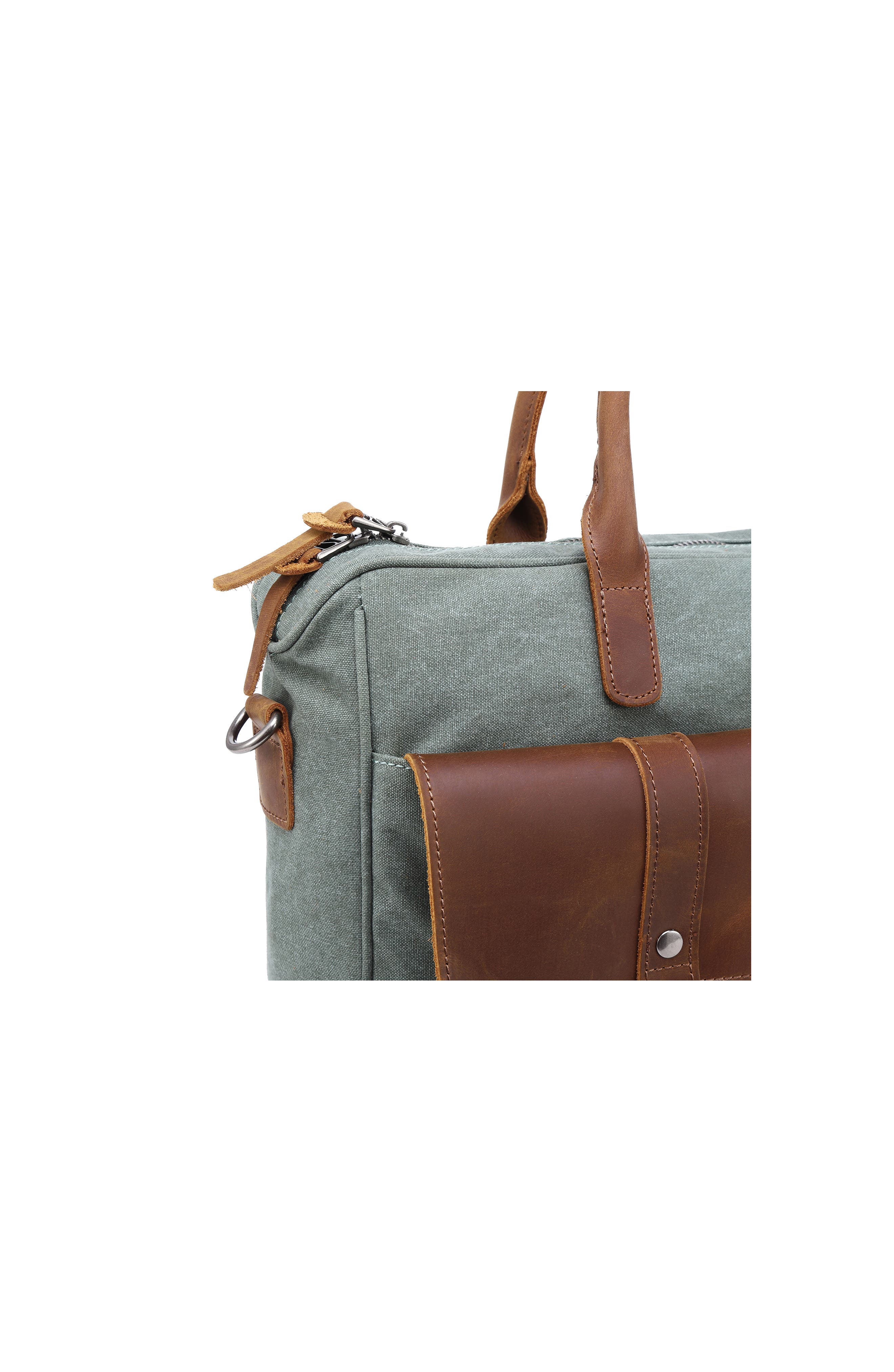 THE SAME DIRECTION Canvas Computer Briefcase, Alternate, color, 