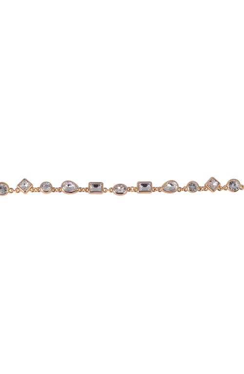 Laundry By Shelli Segal Crystal Collar Necklace In Gold