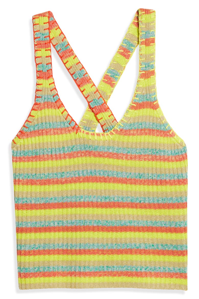 Leon Stripe Tank, Alternate, color, LEMON/ LIME