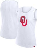 FANATICS Women's Fanatics White Oklahoma Sooners Activate Slub Tank Top