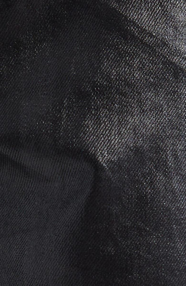 AMIRI MA Quad Coated Straight Leg Jeans, Alternate, color, Black Wax