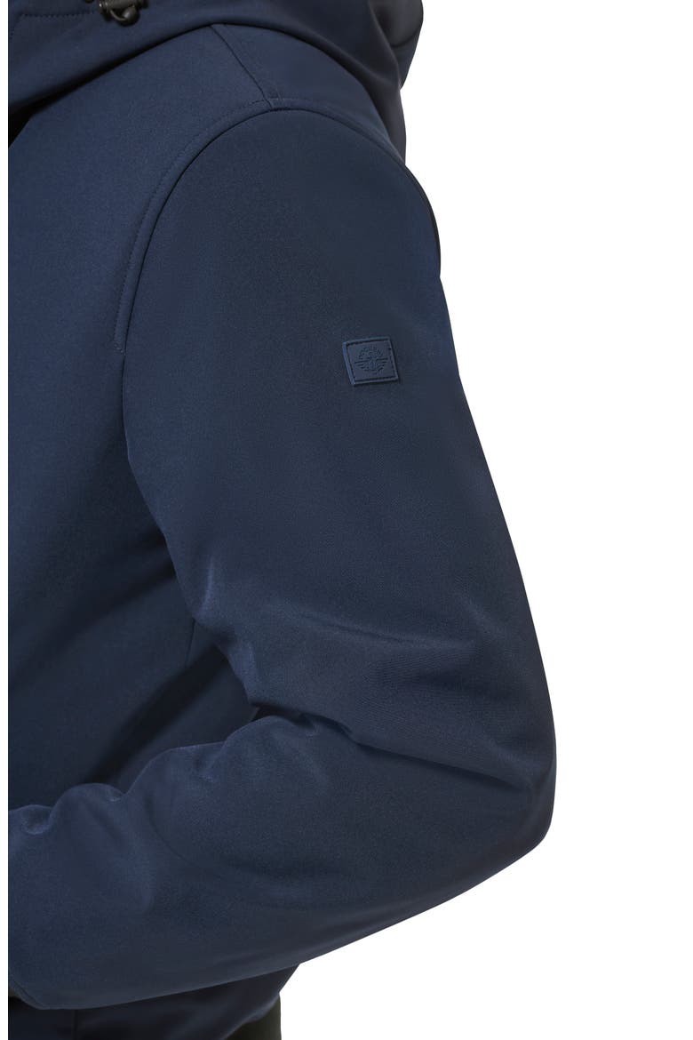 Softshell Faux Shearling Lined Hoodie, Alternate, color, NAVY