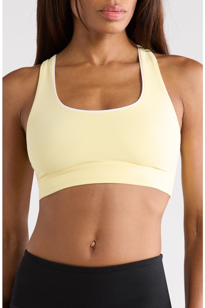 Tyla Medium Impact Sports Bra, Main, color, FRENCH VANILLA