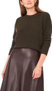 Vince Camuto Exposed Seam Crewneck Sweater