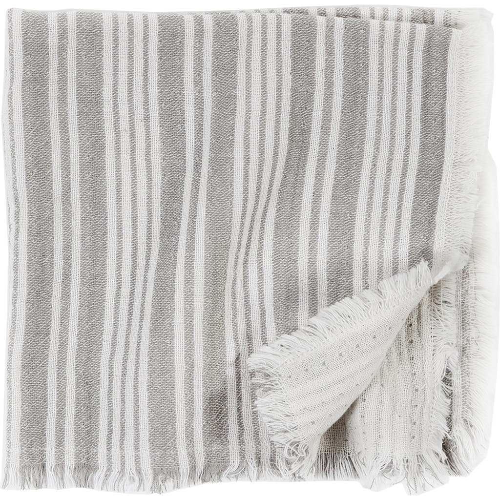 Pom Pom At Home Yountville Set Of 4 Napkins In Grey