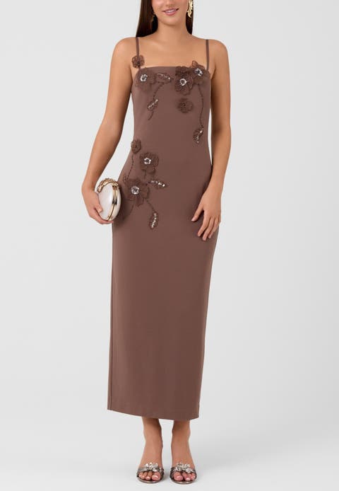 Aurea Embellished Midi Dress