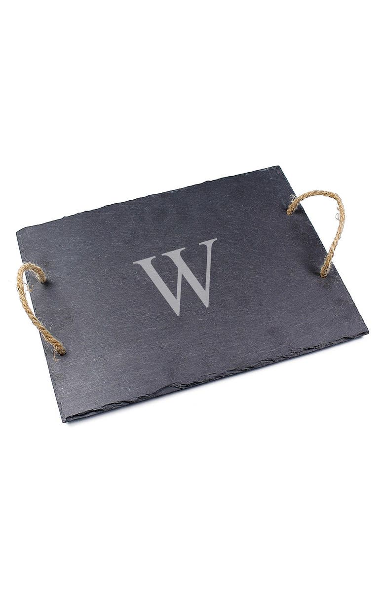 Cathy's Concepts Monogram Slate Serving Board, Alternate, color, 
