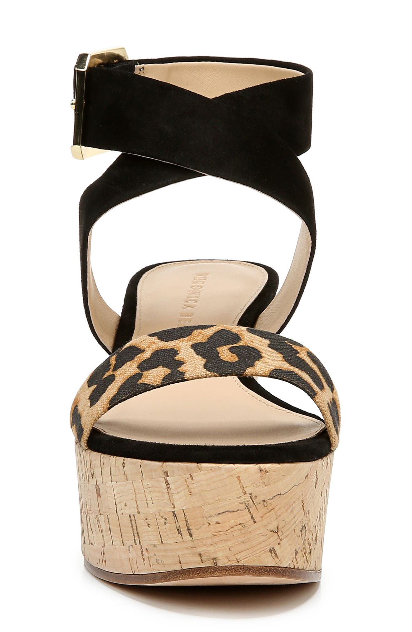 Veronica Beard Hurley Platform Wedge Sandal, Alternate, color, 