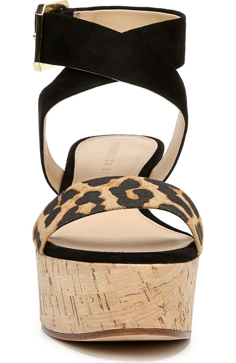 Veronica Beard Hurley Platform Wedge Sandal, Alternate, color,