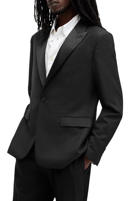 Allsaints Tisbury Black Tuxedo Jacket In Black
