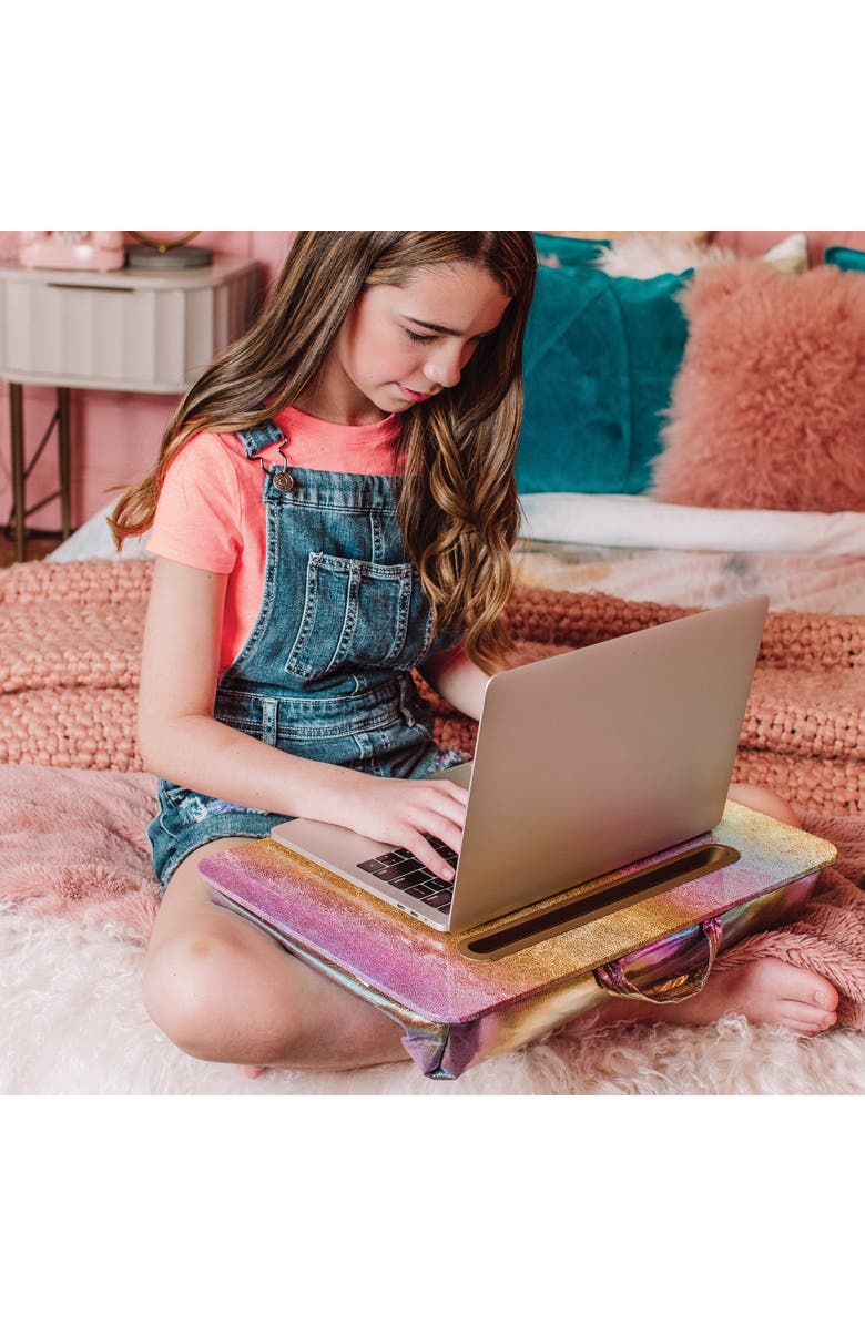 Three Cheers For Girls Cosmic Rainbow Lap Desk, Alternate, color, Multicolored