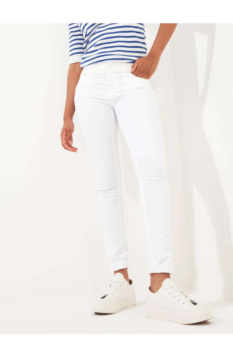 Joe Browns Stretch Denim Slim Straight Jeans, Alternate, color, White