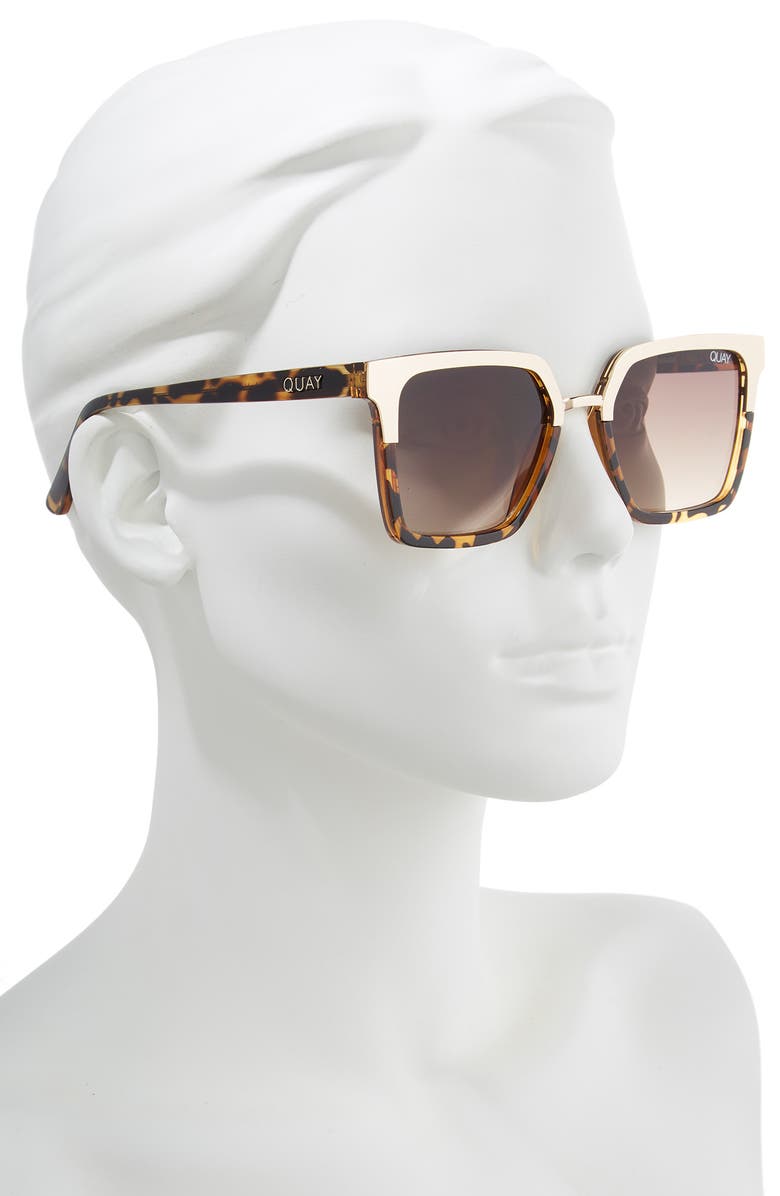 QUAY Australia x Jaclyn Hill Upgrade 55mm Square Sunglasses, Alternate, color, 