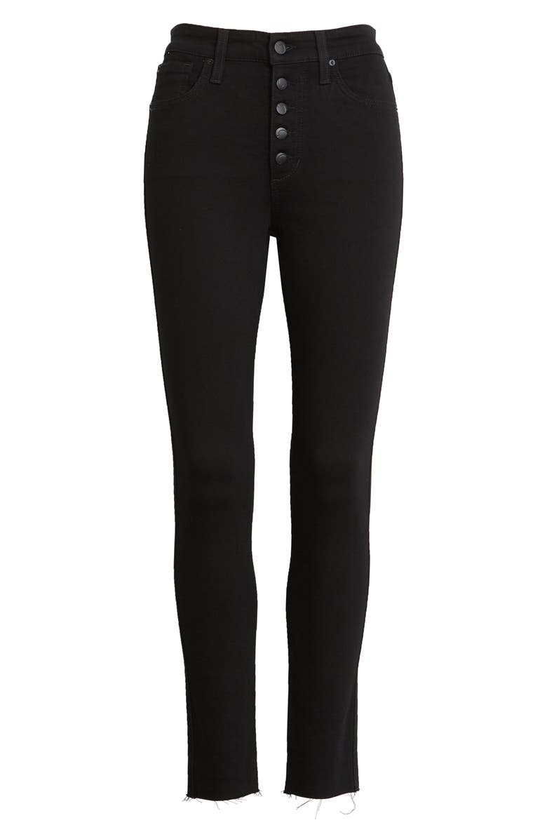 Joe's The Charlie High Waist Raw Hem Ankle Skinny Jeans, Main, color, 