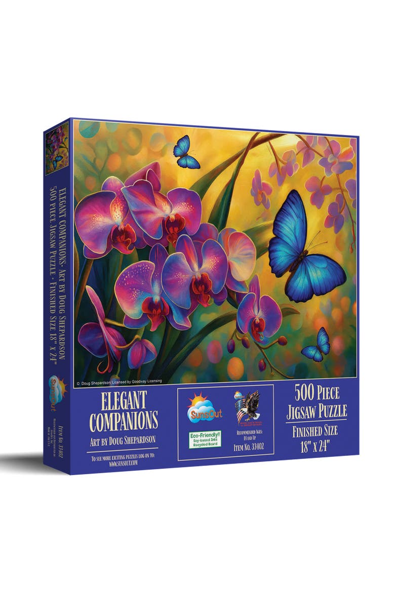 Elegant Companions 500 piece Jigsaw Puzzle for Adults, Main, color, Multicolor