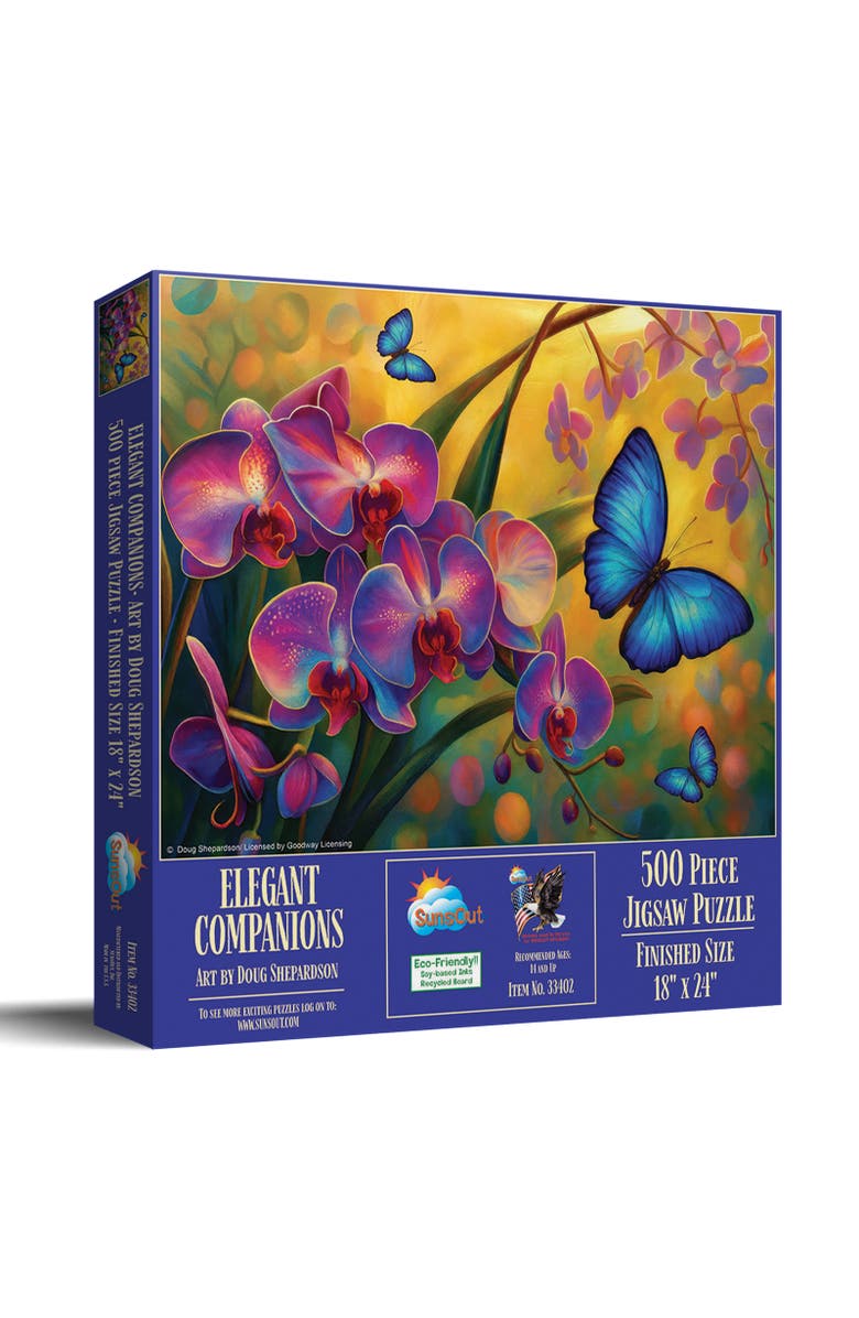 Sunsout Elegant Companions 500 piece Jigsaw Puzzle for Adults, Main, color, Multicolor