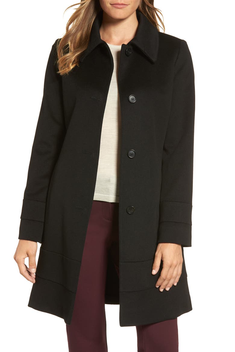 Wool Coat, Alternate, color, BLACK