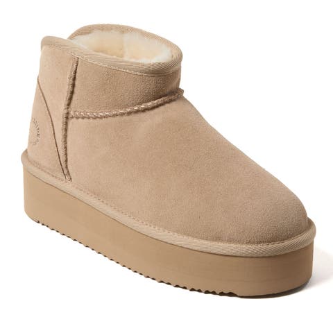 Fireside Kingston Genuine Shearling Platform Bootie (Women)