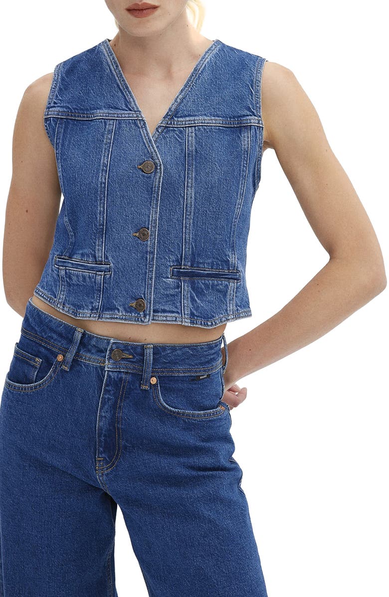 Mavi Jeans Merlin Denim Vest, Main, color,