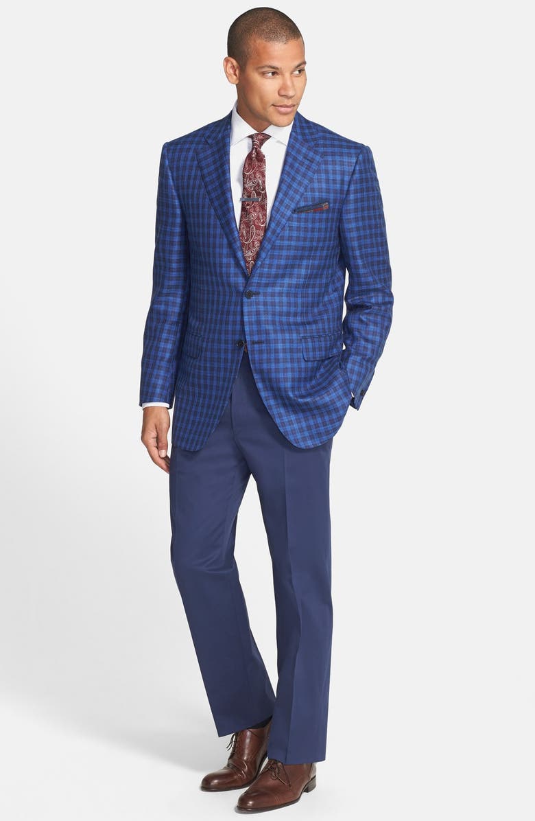 Canali Regular Fit Dobby Dress Shirt, Alternate, color, 