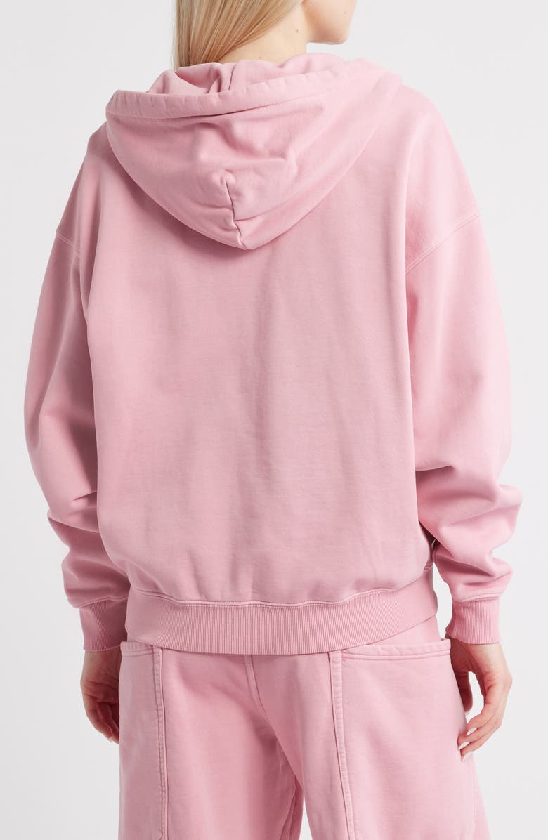 AFRM Cameron Cotton Zip Hoodie, Alternate, color, Clay Pink