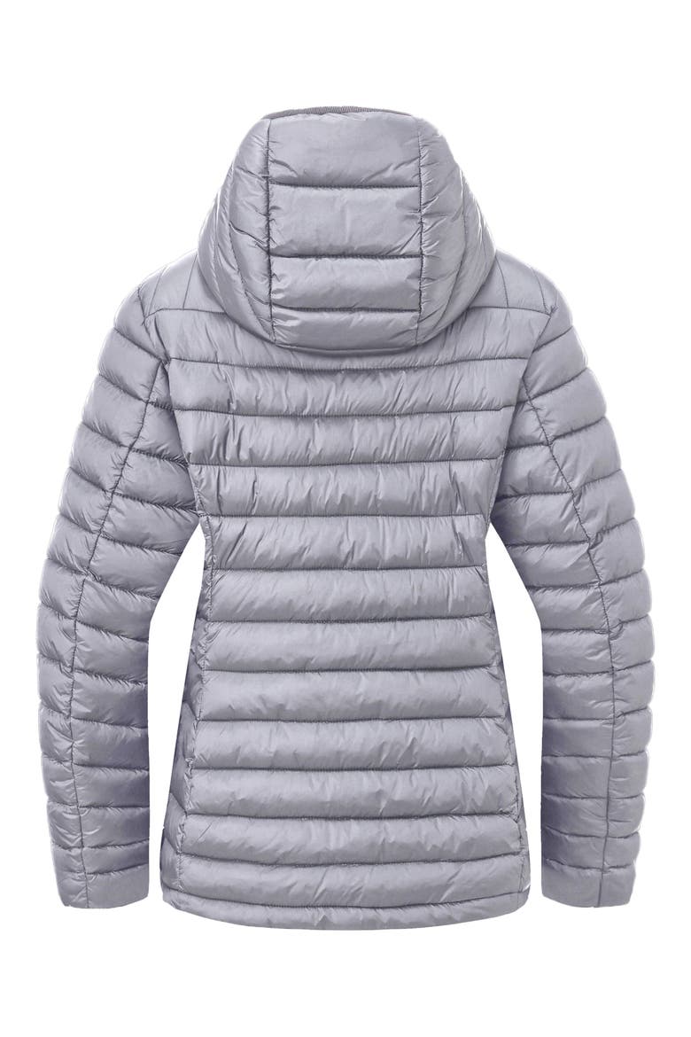 Metallic Quilted Puffer Jacket, Alternate, color, BLUE FLAX