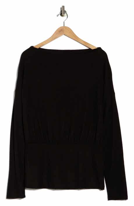 Renee C Banded Hem Top