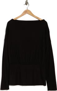 Renee C Banded Hem Top