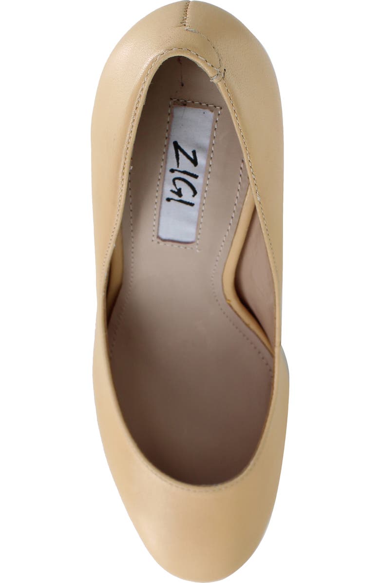 ZIGI Camilla Platform Pump, Alternate, color, Nude Leather