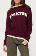 EDIKTED Varsity Logo Hoodie