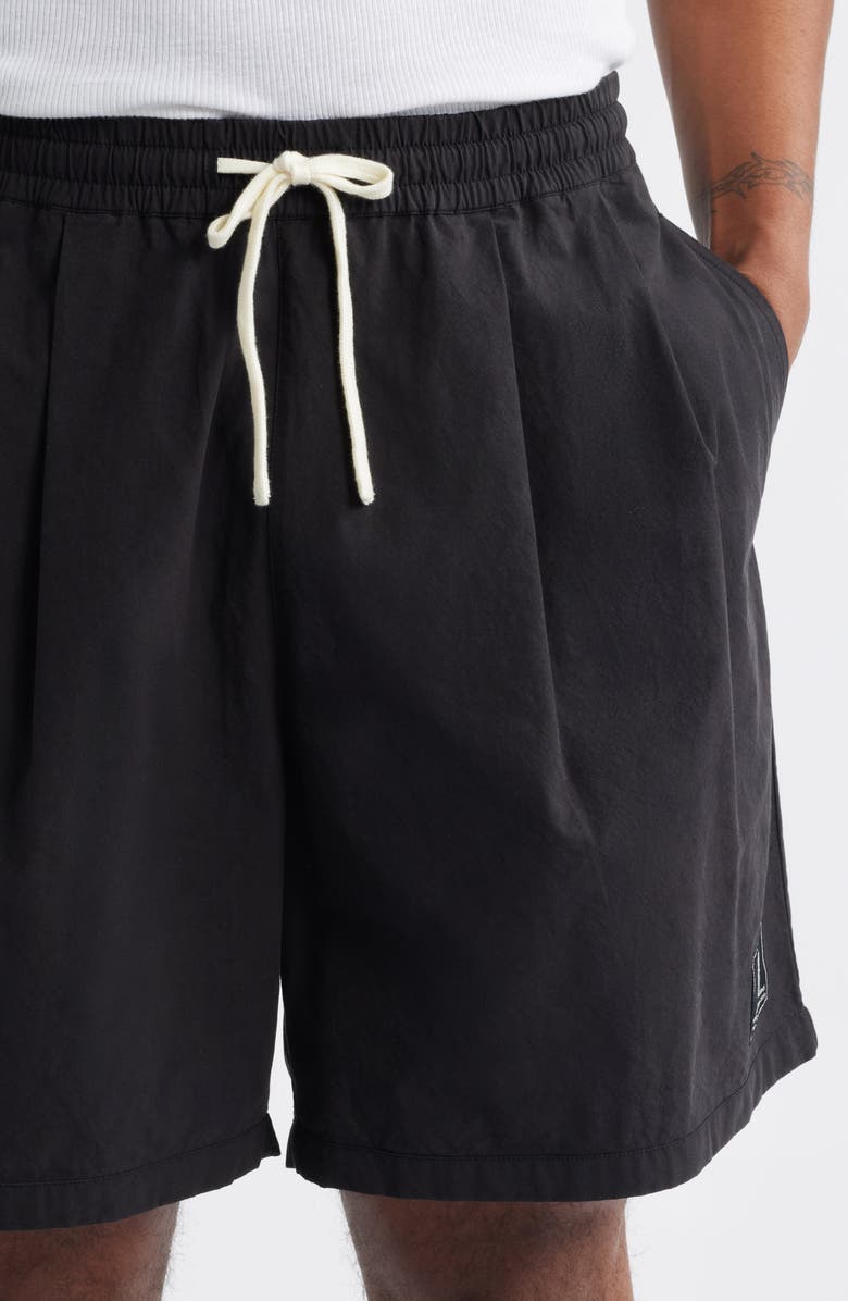 STANDARD ISSUE Camp Pleated Shorts, Alternate, color, Black