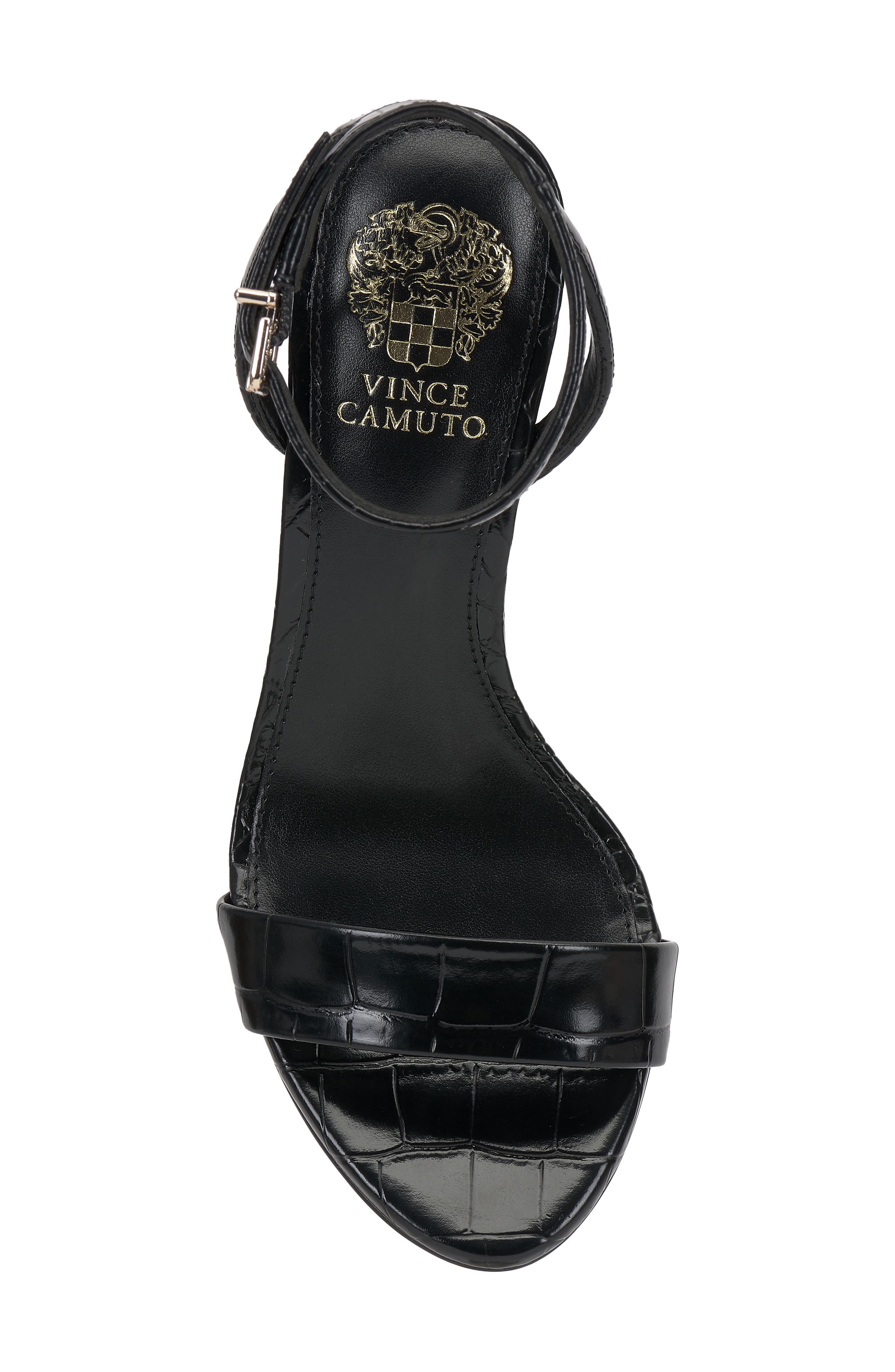 Vince Camuto Jefany Wedge Sandal, Alternate, color, Black Black