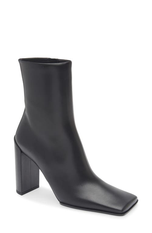 Alaïa Square Toe Bootie In Animal Print