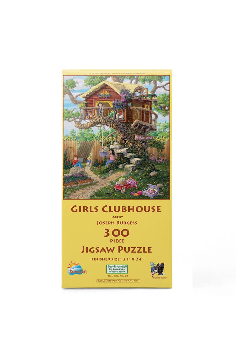 Girls Clubhouse a 300 piece Jigsaw Puzzle for Adults, Alternate, color, Multicolor