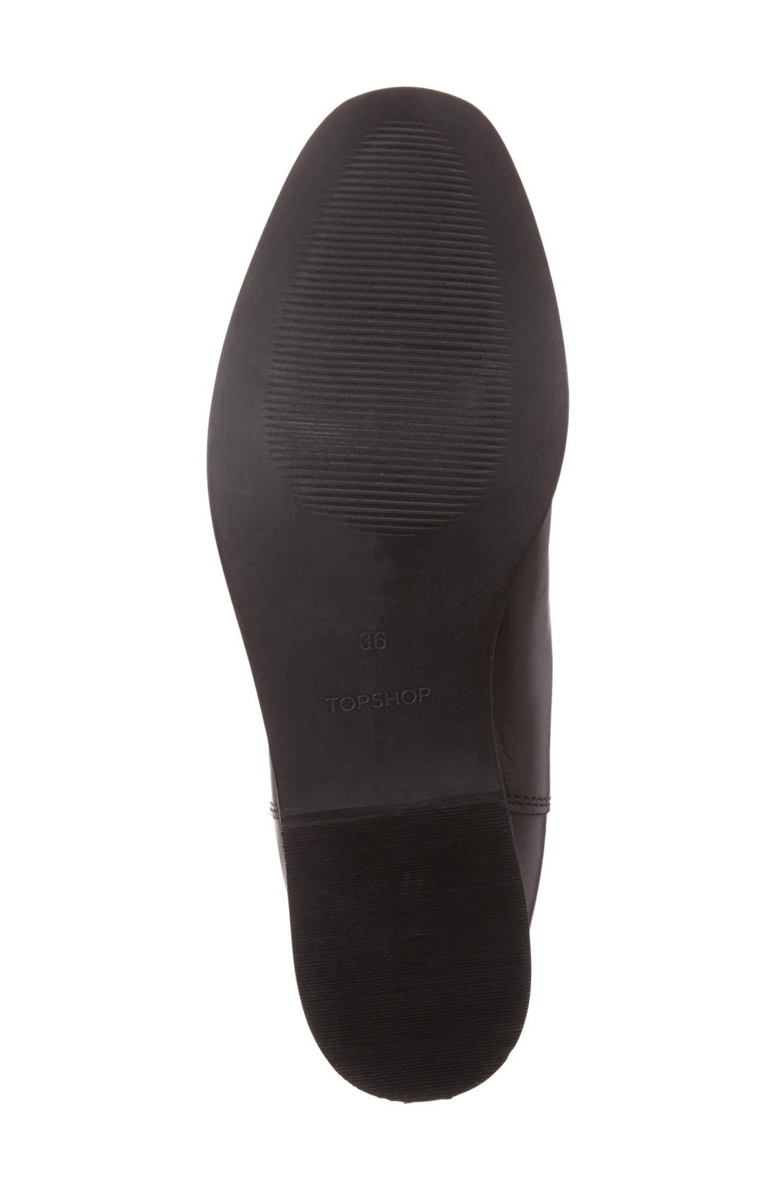 Topshop 'Ana' Elastic Bootie, Alternate, color, 