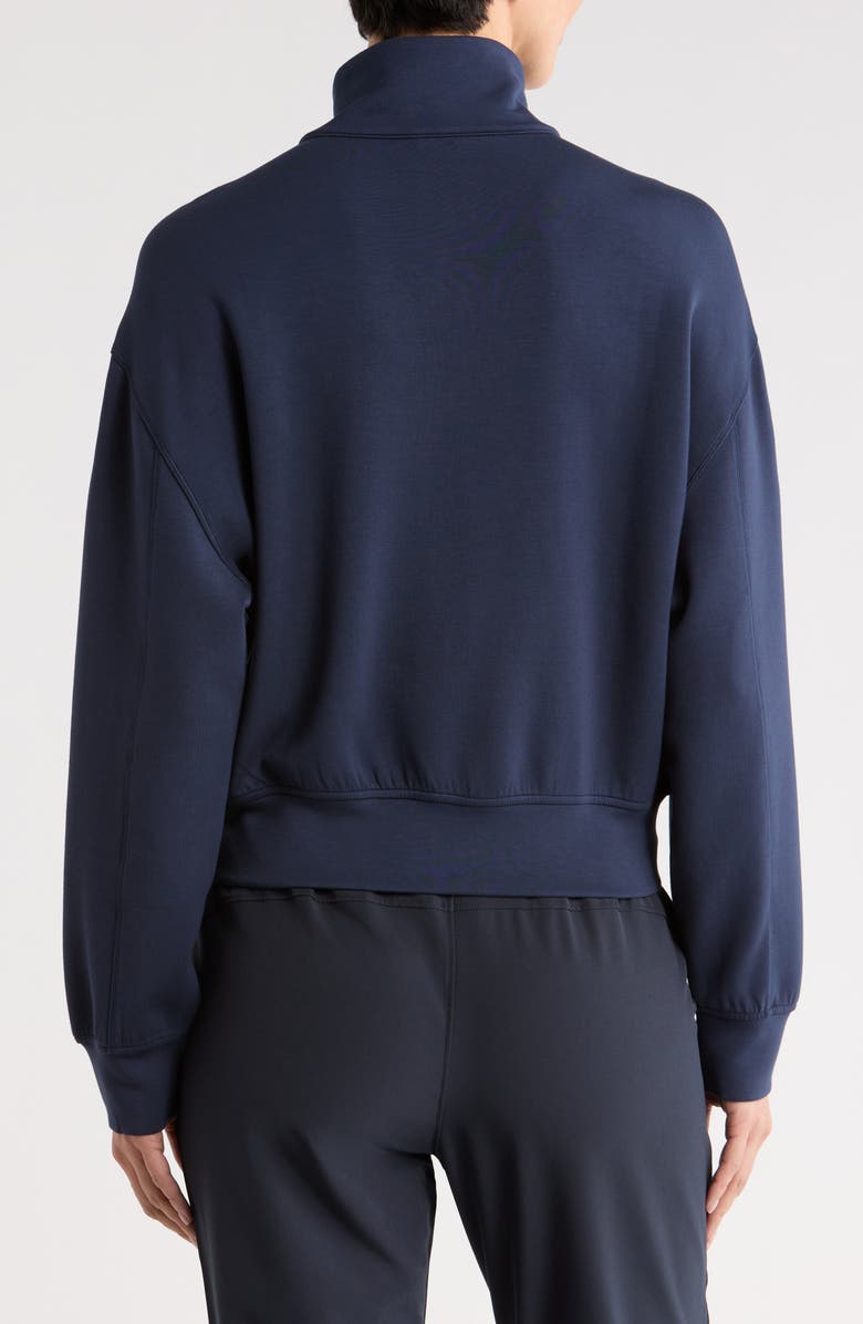 TravisMathew Skyloft Soft Echo Half Zip Pullover, Alternate, color, Navy Blazer