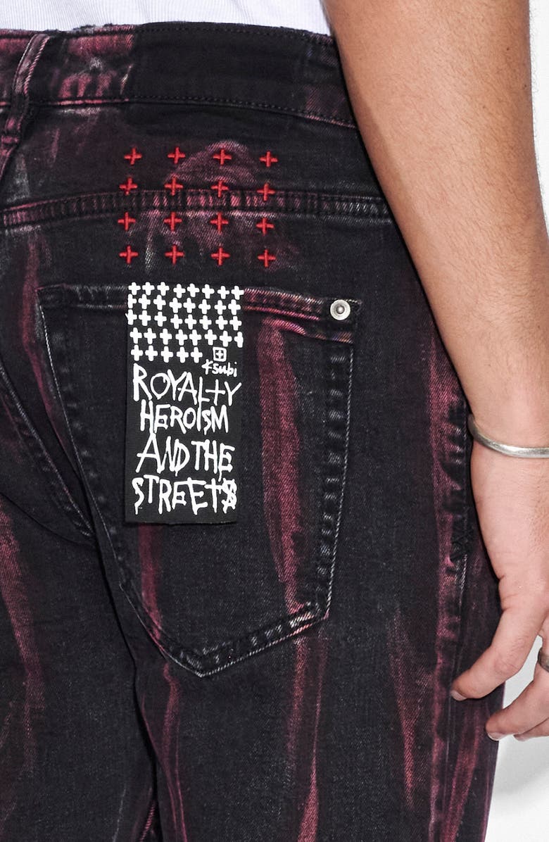 Ksubi Van Winkle Acid Wash Skinny Jeans, Alternate, color,