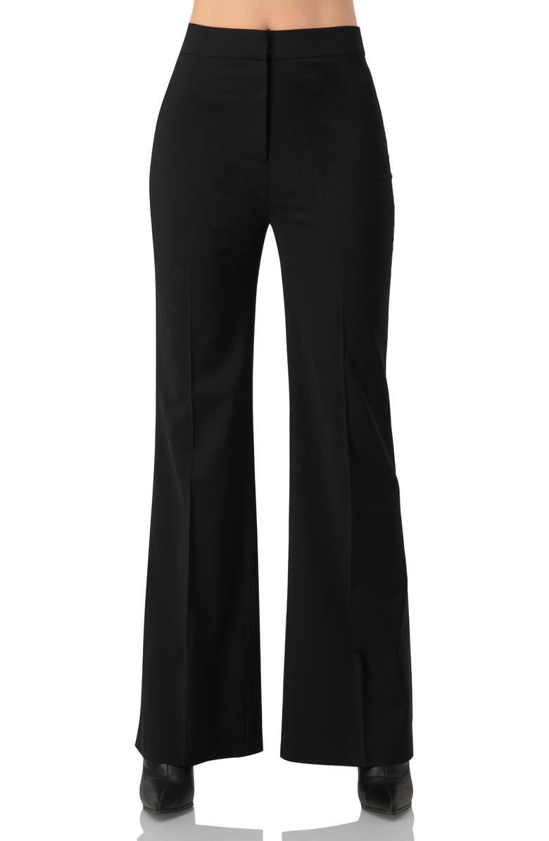 IVONNE Classic Tailored Straight-Leg Pants, Main, color, Black