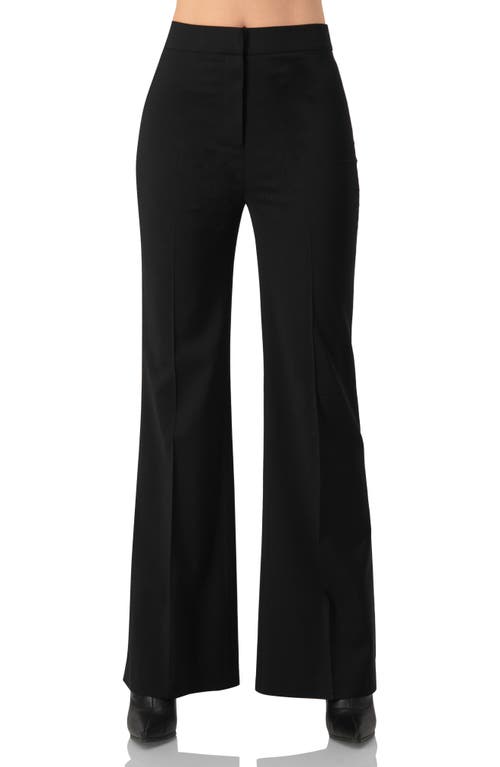 Ivonne Classic Tailored Straight-leg Pants In Black