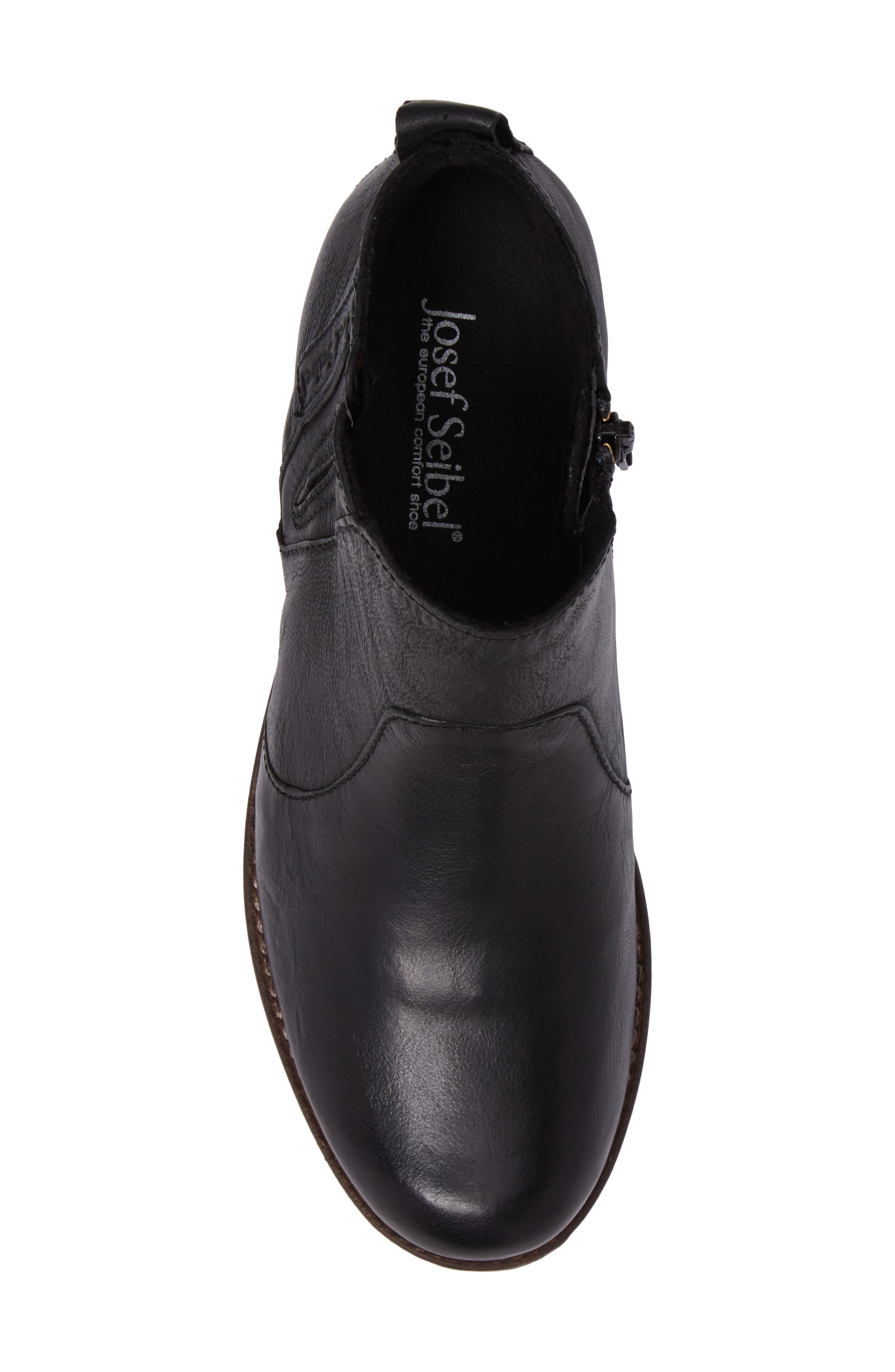 Sienna 45 Chelsea Bootie, Alternate, color, BLACK LEATHER